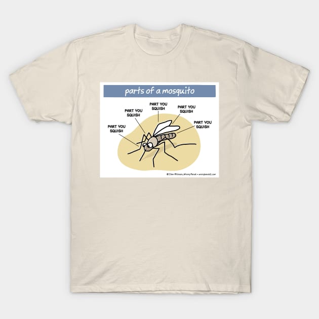 Parts of a mosquito T-Shirt by WrongHands